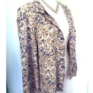 Long Sleeve Blouse - Floral Blouse by Pendleton